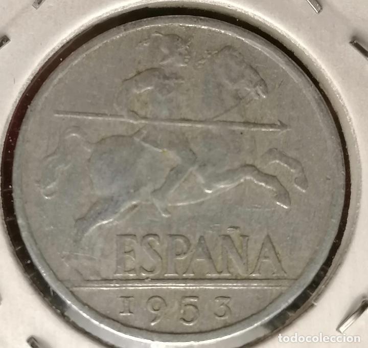 Monedas con errores: 10 centimos 1953 Empastada - Foto 3