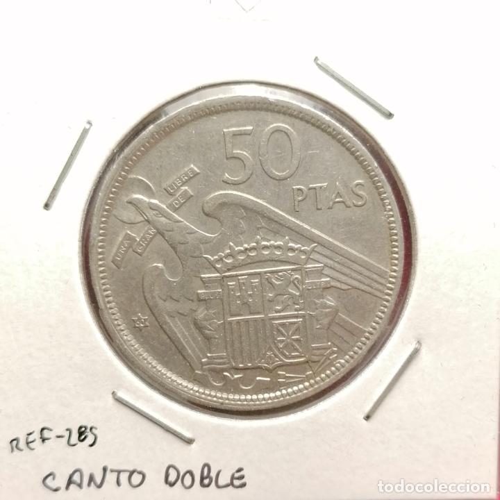 Monedas con errores: 50 pesetas 1957 * 60 Canto doble - Foto 1