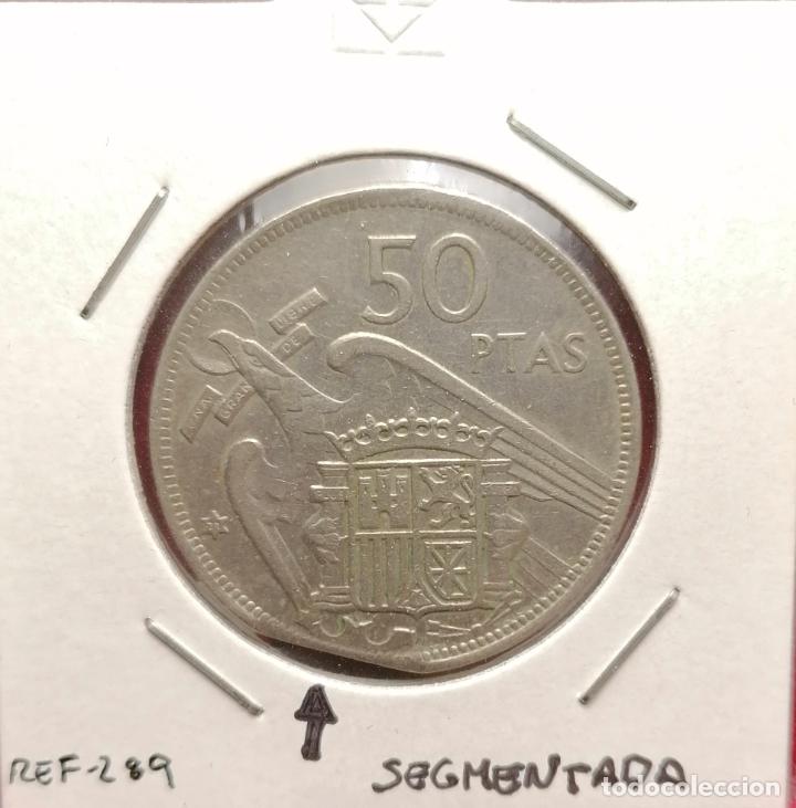 Monedas con errores: 50 pesetas 1957 * 71 Segmentada recta - Foto 1