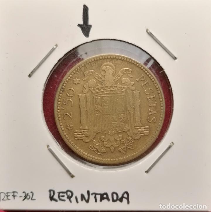 Monedas con errores: 2.5 pesetas 1953 * 56 Repintada - Foto 1
