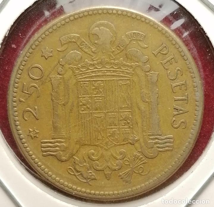 Monedas con errores: 2.5 pesetas 1953 * 56 cu&ntilde;o roto - Foto 2