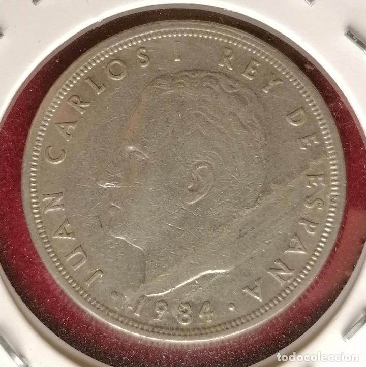 Monedas con errores: 5 pesetas 1984 laminacion en reverso - Foto 3