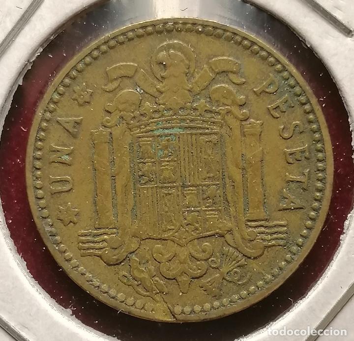 Monedas con errores: 1 peseta 1963 * 65 cospel roto - Foto 2