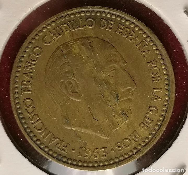 Monedas con errores: 1 peseta 1963 * 65 laminaciones - Foto 3