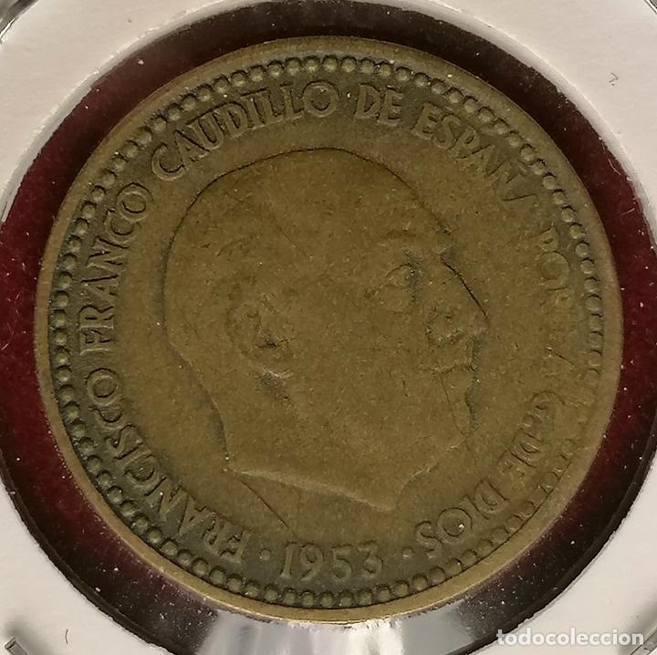 Monedas con errores: 1 peseta 1953 * 56 cu&ntilde;o roto - Foto 3