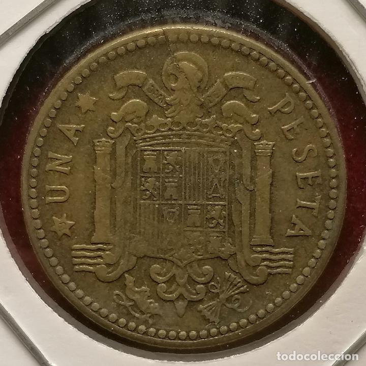 Monedas con errores: 1 peseta 1947 * cospel partido - Foto 2