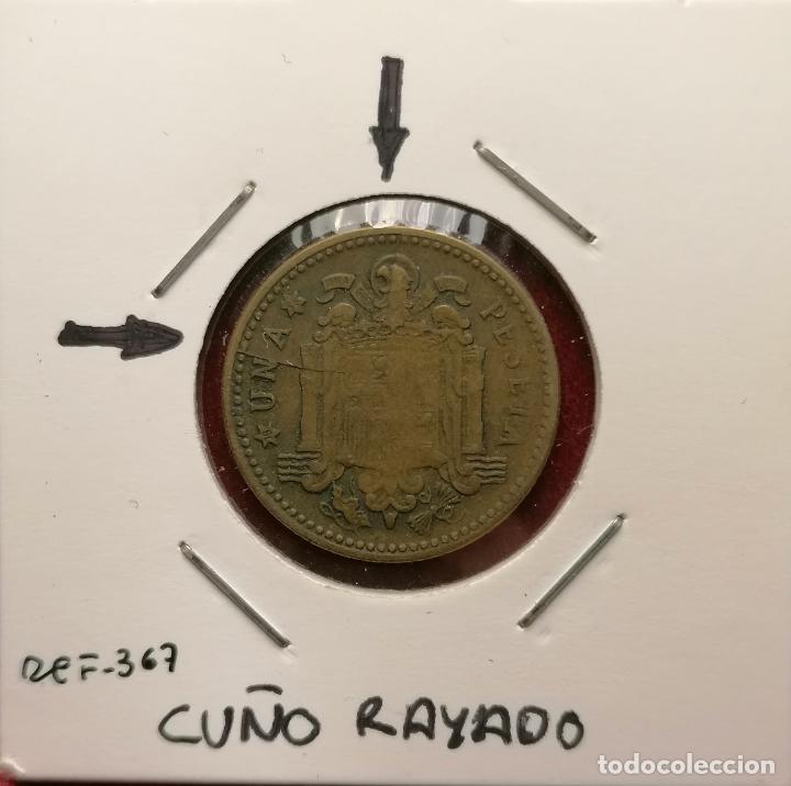 Monedas con errores: 1 peseta 1953 * 56 cu&ntilde;o partido - Foto 1