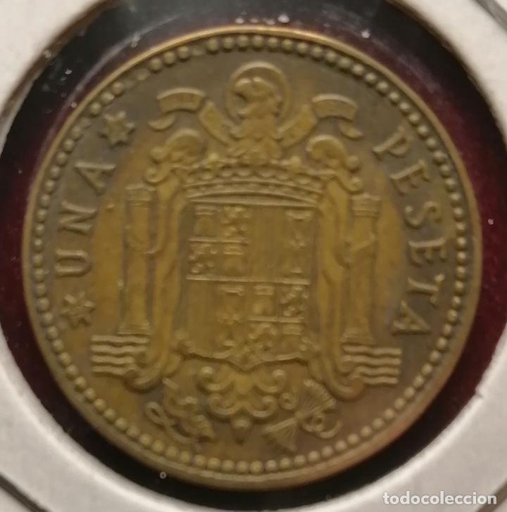 Monedas con errores: 1 peseta 1963 * 63 doble laminacion - Foto 3