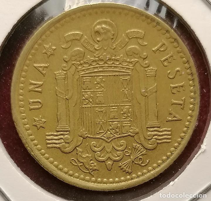 Monedas con errores: 1 peseta 1966 * 69 laminacion - Foto 2