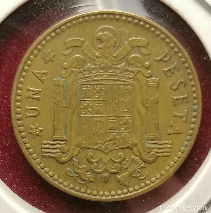 Monedas con errores: 1 peseta 1963 * 64 cu&ntilde;o roto reverso - Foto 2