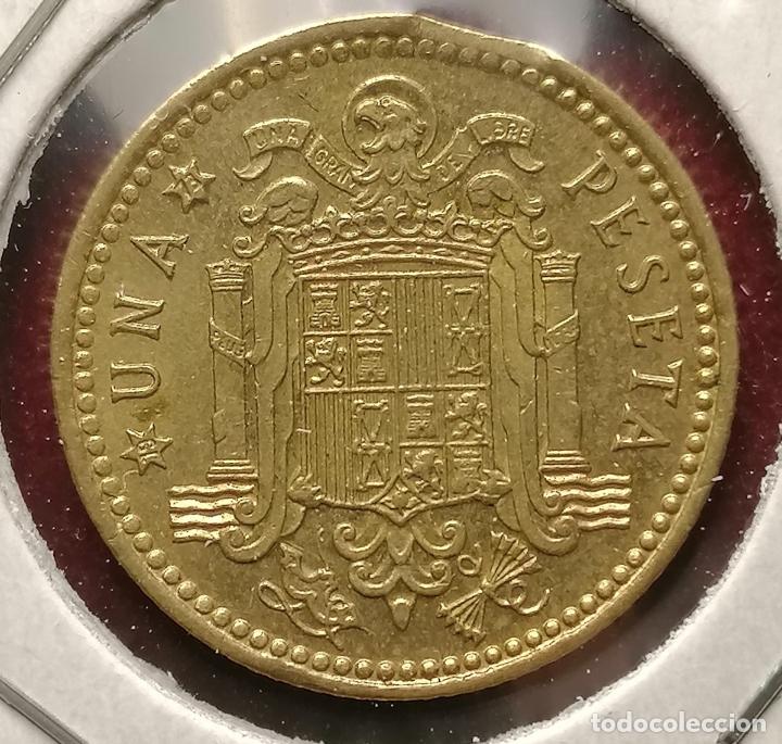 Monedas con errores: 1 peseta 1966 * 73 Segmentada - Foto 2