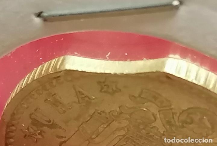 Monedas con errores: 1 peseta 1966 * 71 segmentada curva - Foto 4