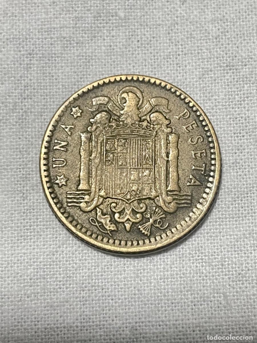 Monedas con errores: * ERROR * 1 PESETA 1963*66 LIGERAMENTE DESPLAZADA Y CANTO IRREGULAR - Foto 2