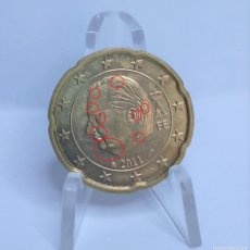 Monedas con errores: BÉLGICA 20 CÉNTIMOS DE EURO 2011 CON EXCESO DE METAL R326. Lote 384150904