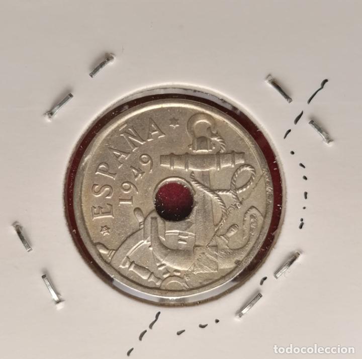 Monedas con errores: 50 centimos 1949 * Laminada - Foto 3