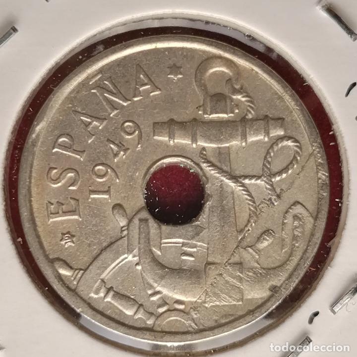 Monedas con errores: 50 centimos 1949 * Laminada - Foto 4