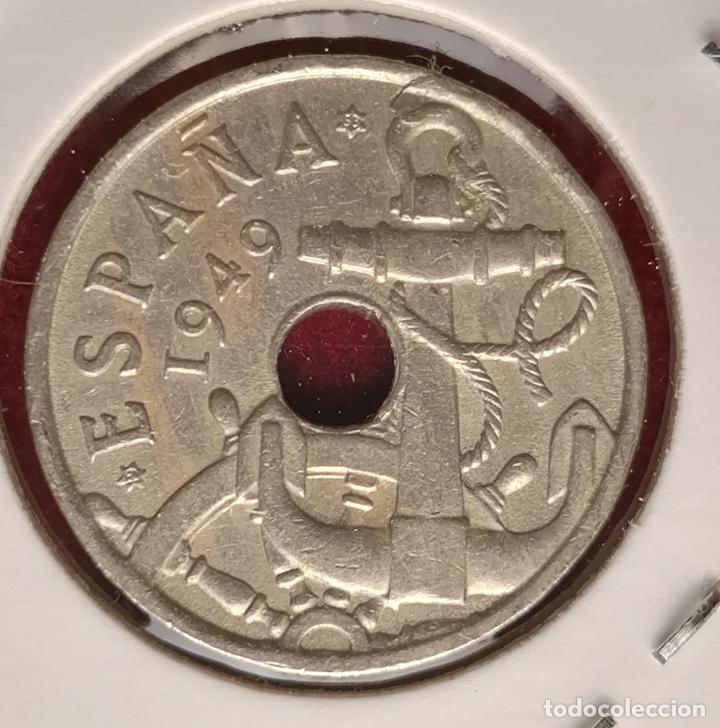 Monedas con errores: 50 centimos 1949 * 53 Empaste laminada - Foto 3