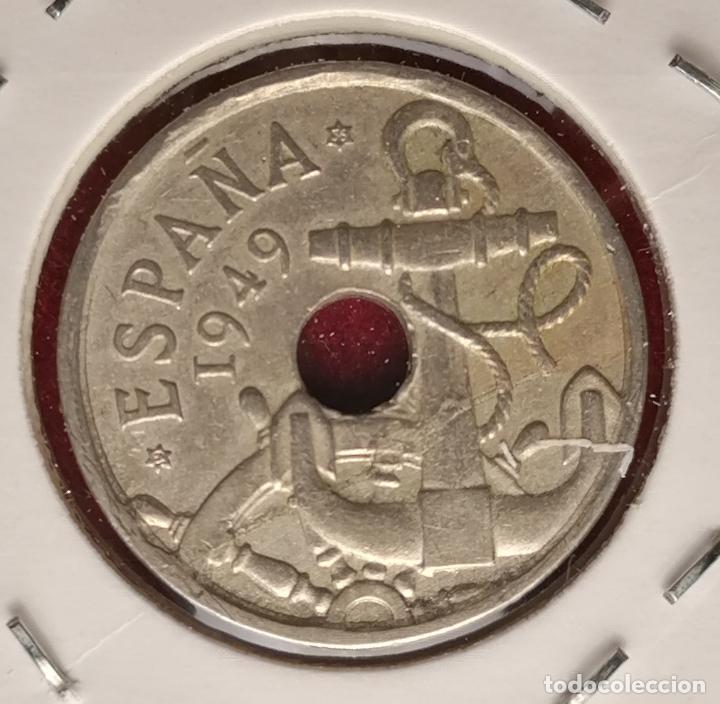 Monedas con errores: 50 centimos 1949 * 56 Laminacion - Foto 3