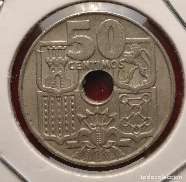 Monedas con errores: 50 centimos 1963 * 64 borde cospel descantillado - Foto 2