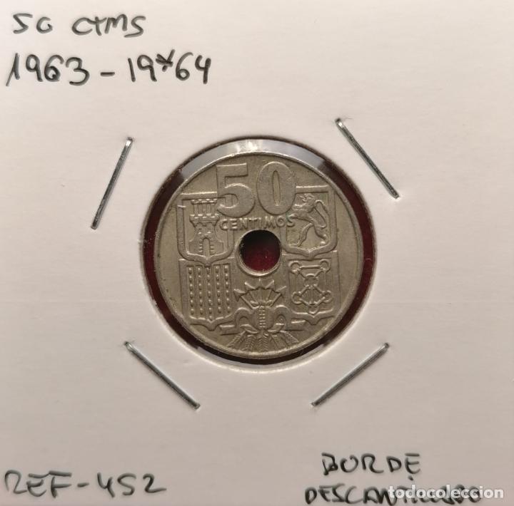 Monedas con errores: 50 centimos 1963 * 64 borde cospel descantillado - Foto 1