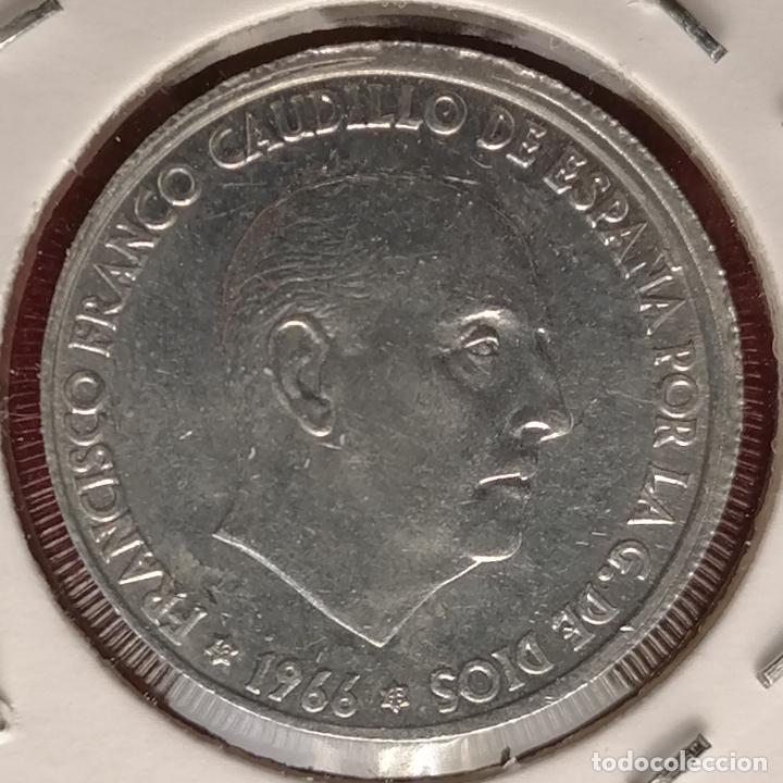 Monedas con errores: 50 centimos 1966 * 68 Desplazada - Foto 3