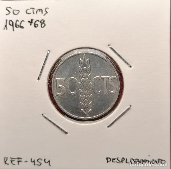 Monedas con errores: 50 centimos 1966 * 68 Desplazada - Foto 1