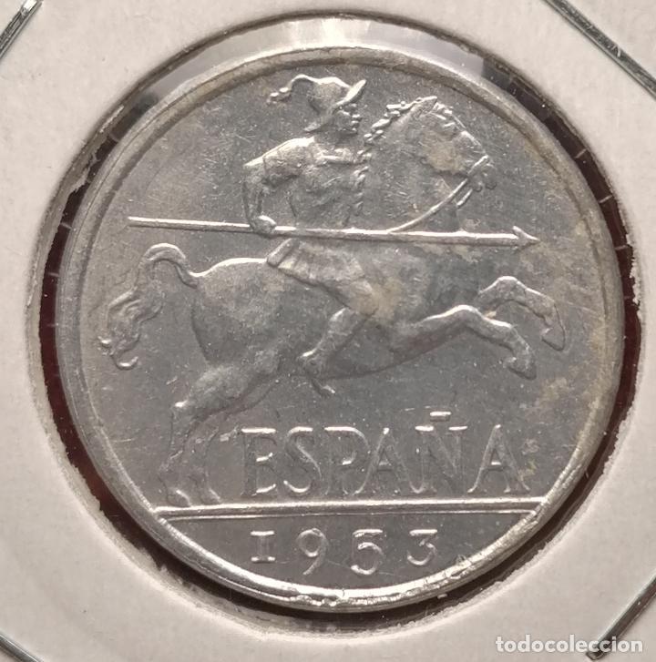 Monedas con errores: 10 centimos 1953 Desplazada - Foto 2