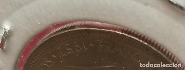 Monedas con errores: 5 pesetas 1957 * 71 segmentada - Foto 4