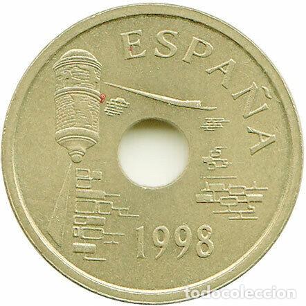 Monedas con errores: Variante - Error de 25 pesetas de 1998 Ceuta - N&uacute;m. 10 - Foto 1
