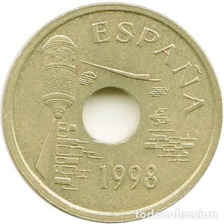 Monedas con errores: Variante - Error de 25 pesetas de 1998 Ceuta - N&uacute;m. 13 - Foto 2