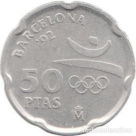 Monedas con errores: Variante - Error de 50 pesetas de 1992 - Pedrera - Foto 2