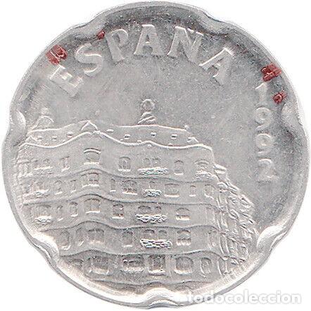 Monedas con errores: Variante - Error de 50 pesetas de 1992 - Pedrera - Foto 1