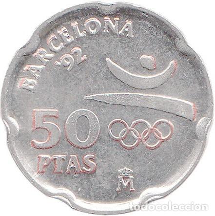 Monedas con errores: Variante - Error de 50 pesetas de 1992 - Pedrera - Foto 2