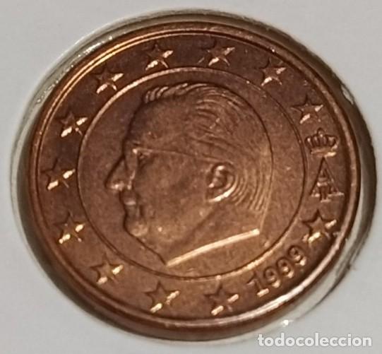 Monedas con errores: 2X1 C&Eacute;NTIMO B&Eacute;LGICA 1999 VARIANTE ESTRELLAS SC - Foto 2