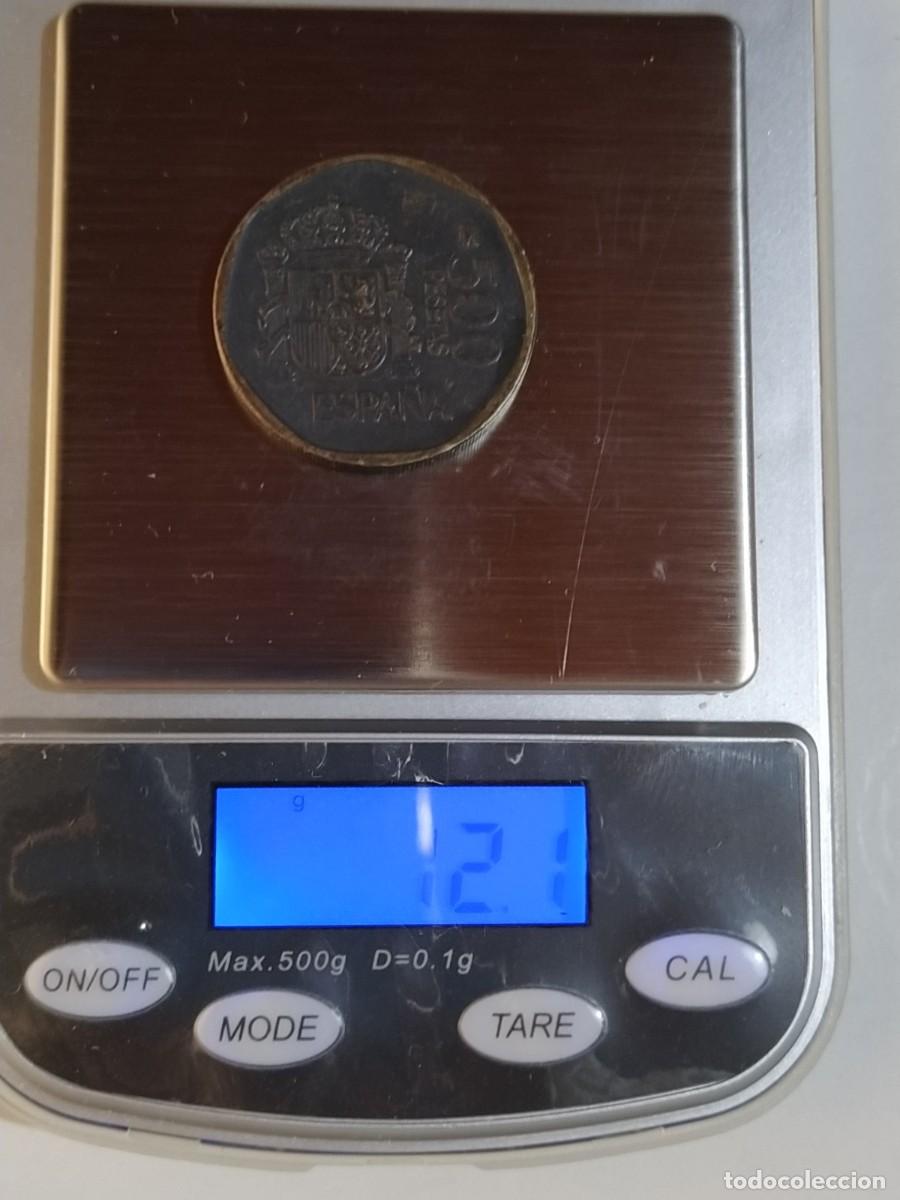 Monedas con errores: MONEDA FALSA DE &Eacute;POCA - 500 PESETAS 1988 - Foto 2