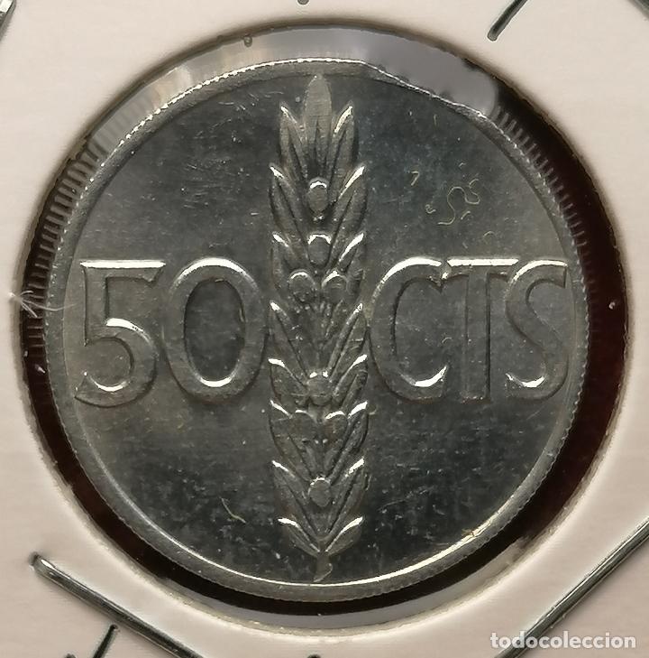 Monedas con errores: 50 centimos 1966 * 68 Segmentada curva - girada - Foto 3