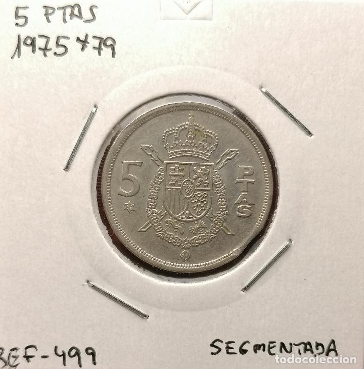 Monedas con errores: 5 pesetas 1975 * 79 Segmentada - Foto 1