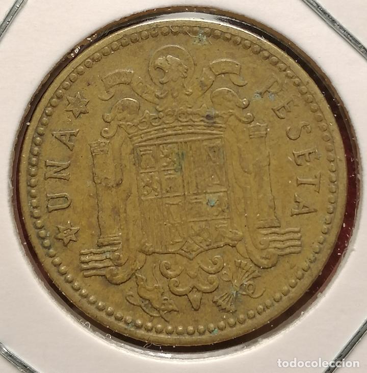 Monedas con errores: 1 peseta 1953 * 56 laminada - Foto 2