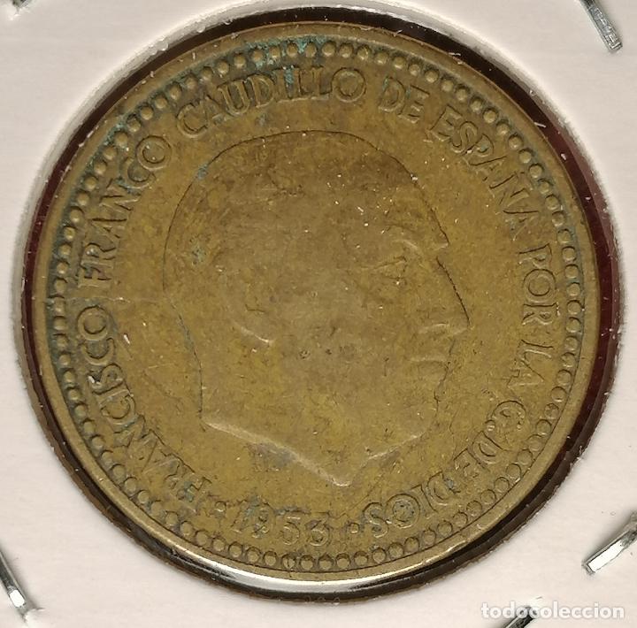 Monedas con errores: 1 peseta 1953 * 56 laminada - Foto 3