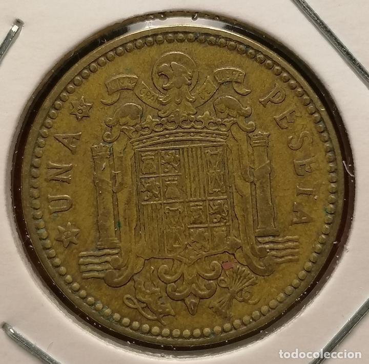 Monedas con errores: 1 peseta 1963 * 65 laminada - Foto 2