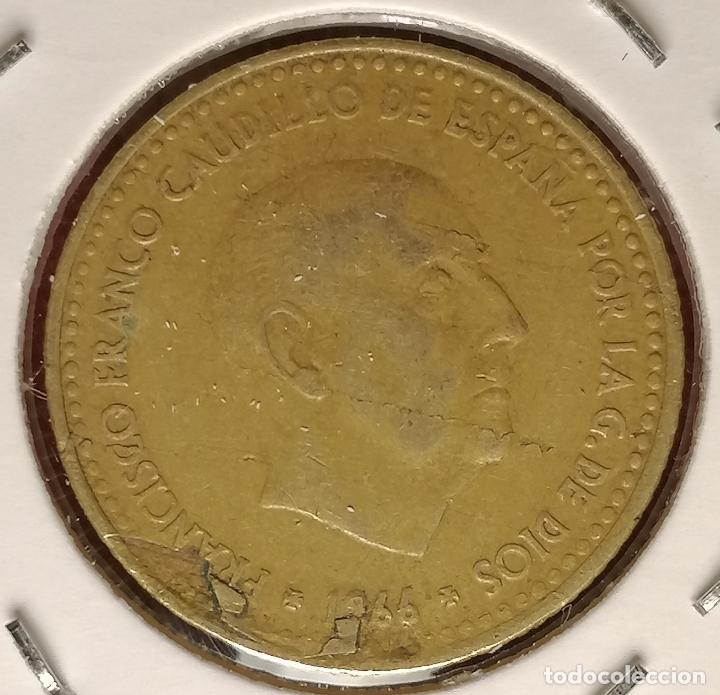Monedas con errores: 1 peseta 1966 * 69 laminada hoja - Foto 3