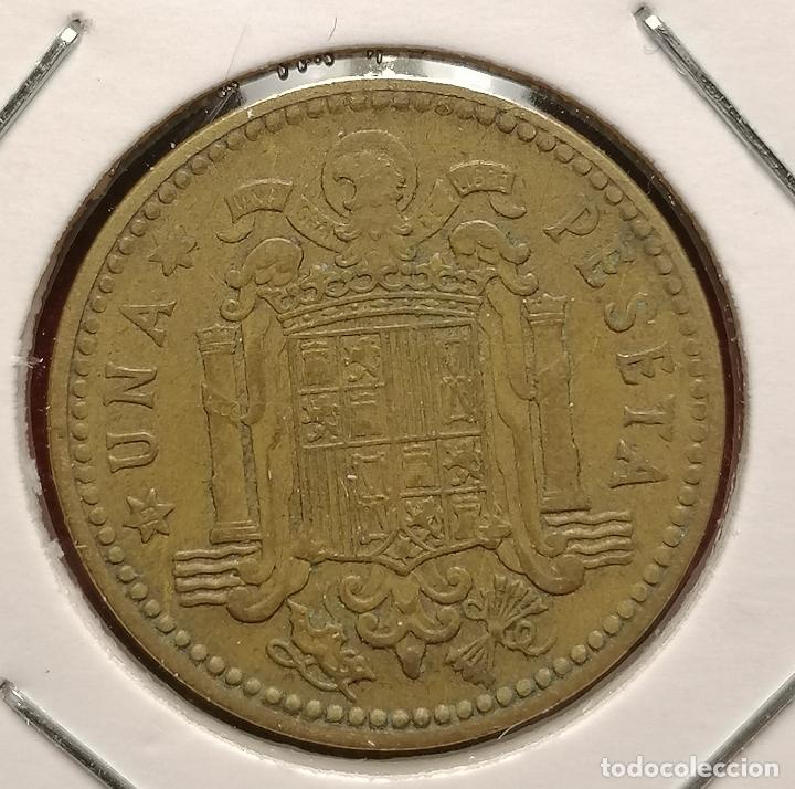 Monedas con errores: 1 peseta 1963 * 64 laminada repintada - Foto 2
