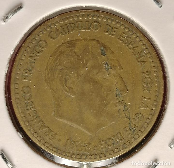 Monedas con errores: 1 peseta 1963 * 64 laminada repintada - Foto 3