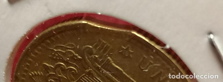 Monedas con errores: 1 peseta 1966 * 69 segmentada curva - Foto 4