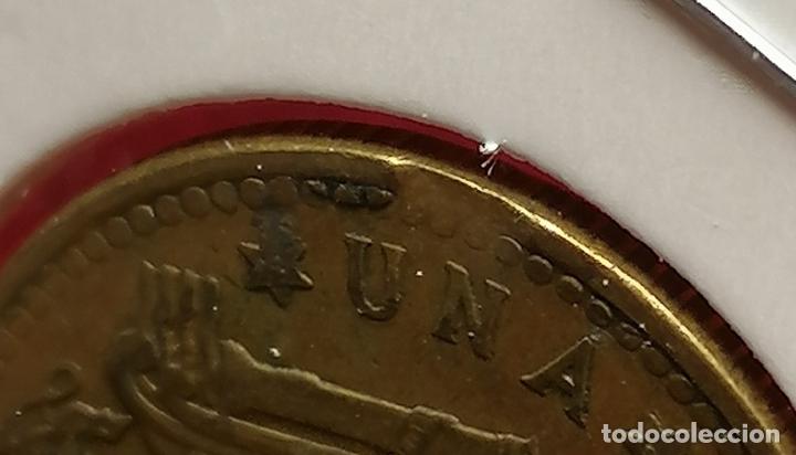 Monedas con errores: 1 peseta 1966 * 67 segmentada - Foto 4