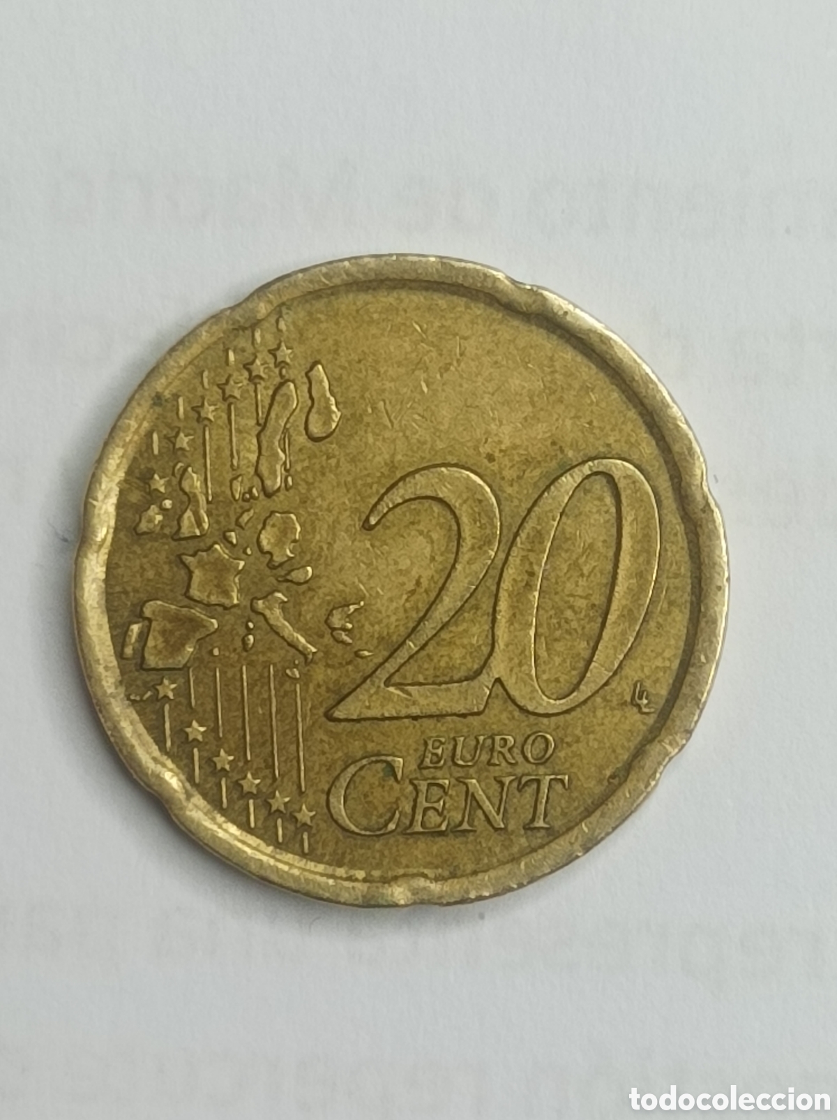 Monedas con errores: Moneda 20 c&eacute;ntimos Cervantes 1999 - Foto 2