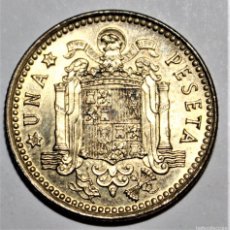 Monedas con errores: 1 PESETA JUAN CARLOS I 1975 E 76 MAL ACUÑADA EN REVERSO. Lote 387424159