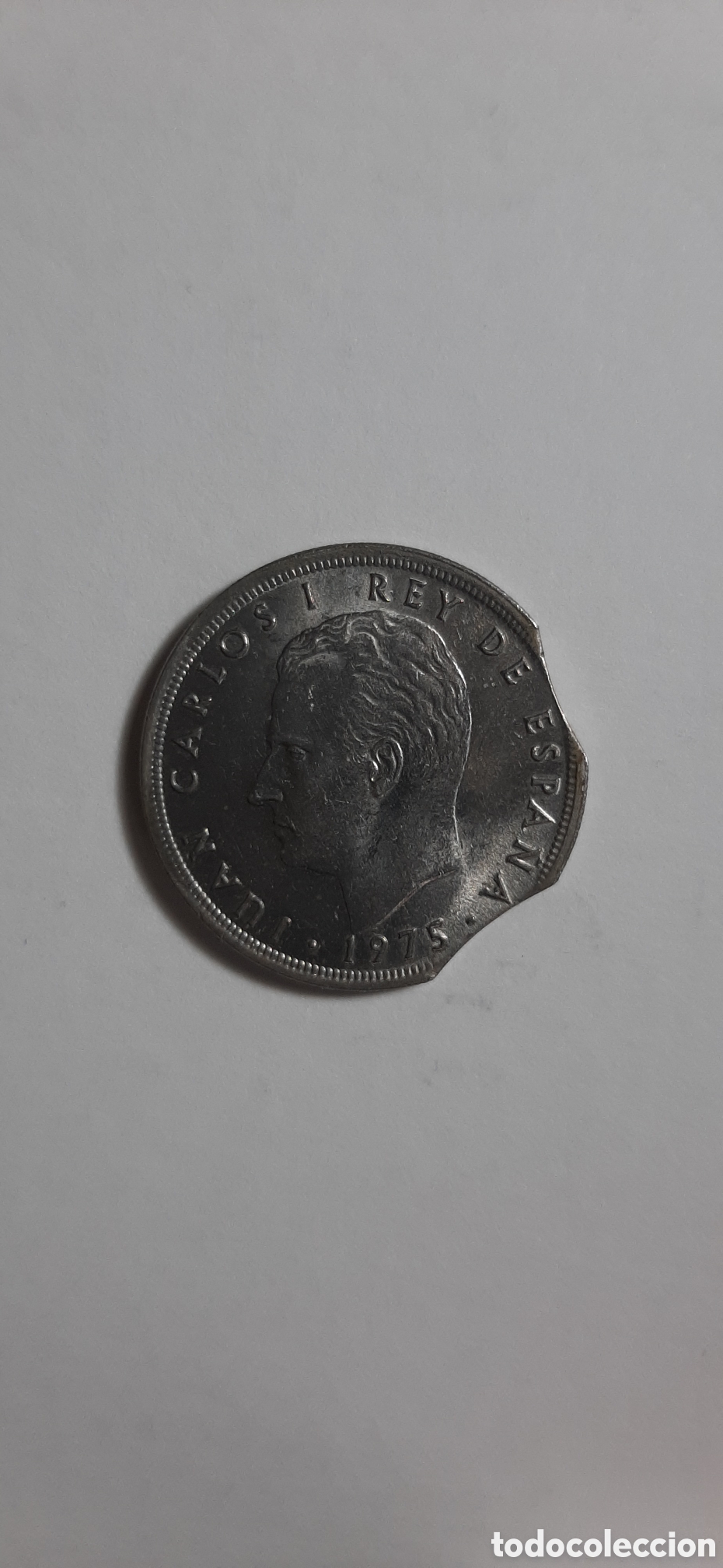 Monedas con errores: 5 pesetas a&ntilde;o 1975 estrella 79 error de acu&ntilde;acion - Foto 2