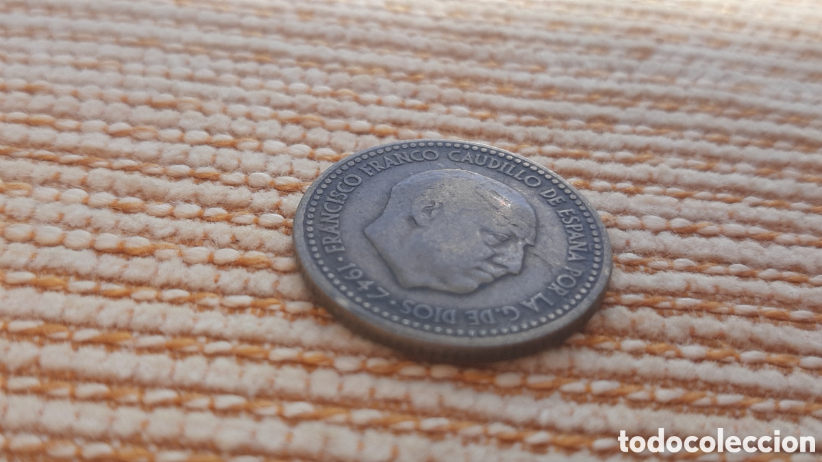 Monedas con errores: (ERROR E. ESPA&Ntilde;OL)(1947) 1 PESETA CON HOJITAS ESTRELLA NO VISIBLE - Foto 5