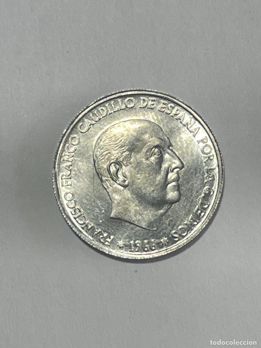 Monedas con errores: * ERROR * 50 CENT A&Ntilde;O 1966*69 CU&Ntilde;O PARTIDO EN REVERSO. SIN CIRCULAR - Foto 2